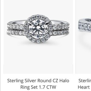 CZ Halo Engagement Rings